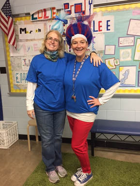 Mrs. Russell and Mrs. Thum